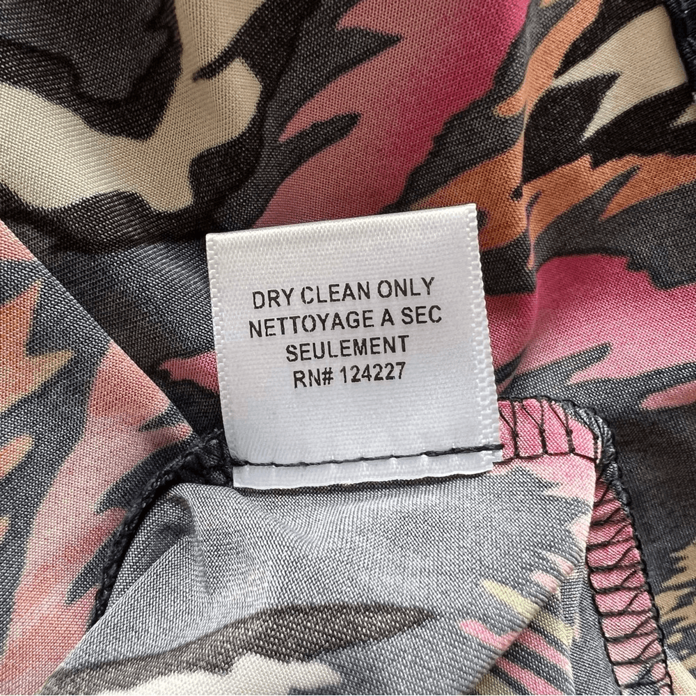 Misa Los Angeles Printed Racer Back Mini Dress Size Small