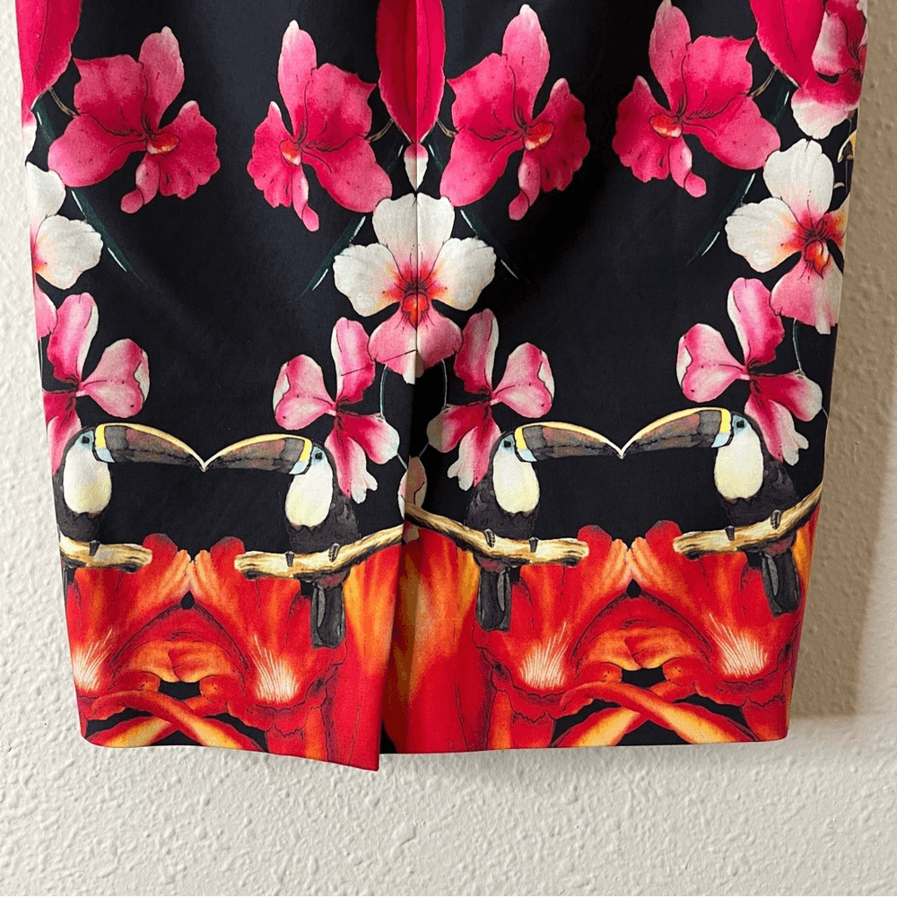 Ted Baker Tropical Toucan Pencil Skirt Size 1
