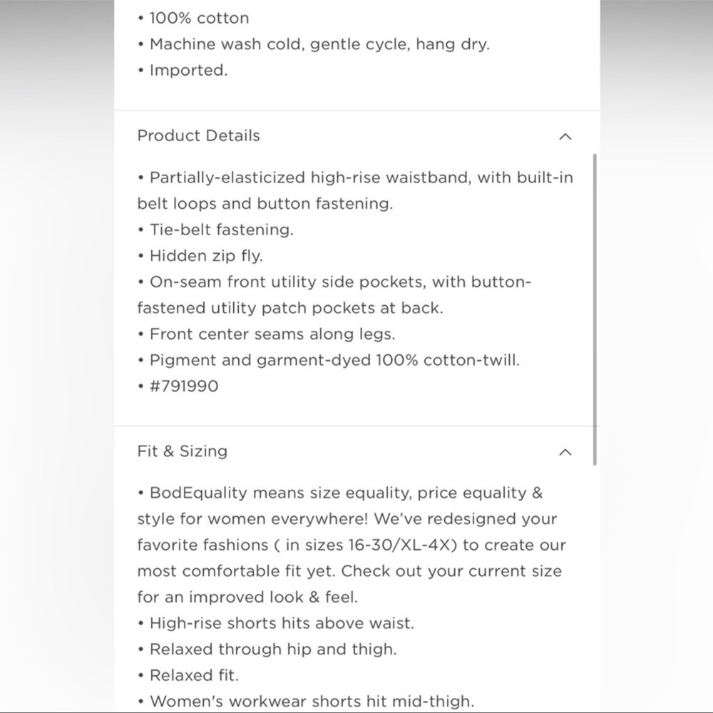 Old Navy High-Waisted Twill Workwear Shorts NEW Plus Size 3X