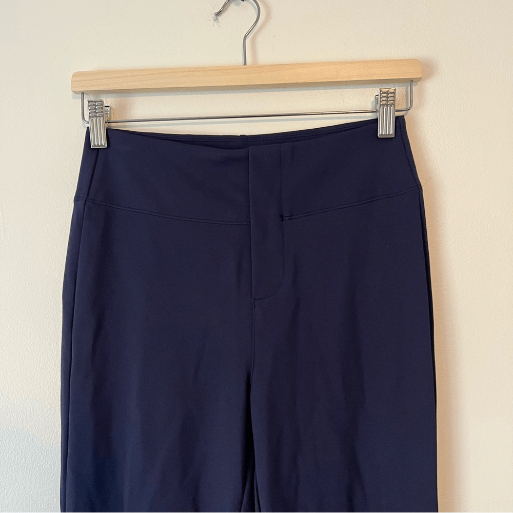 HALARA Flex High Waisted Slight Flare Work Pants Navy Blue NEW Size Small