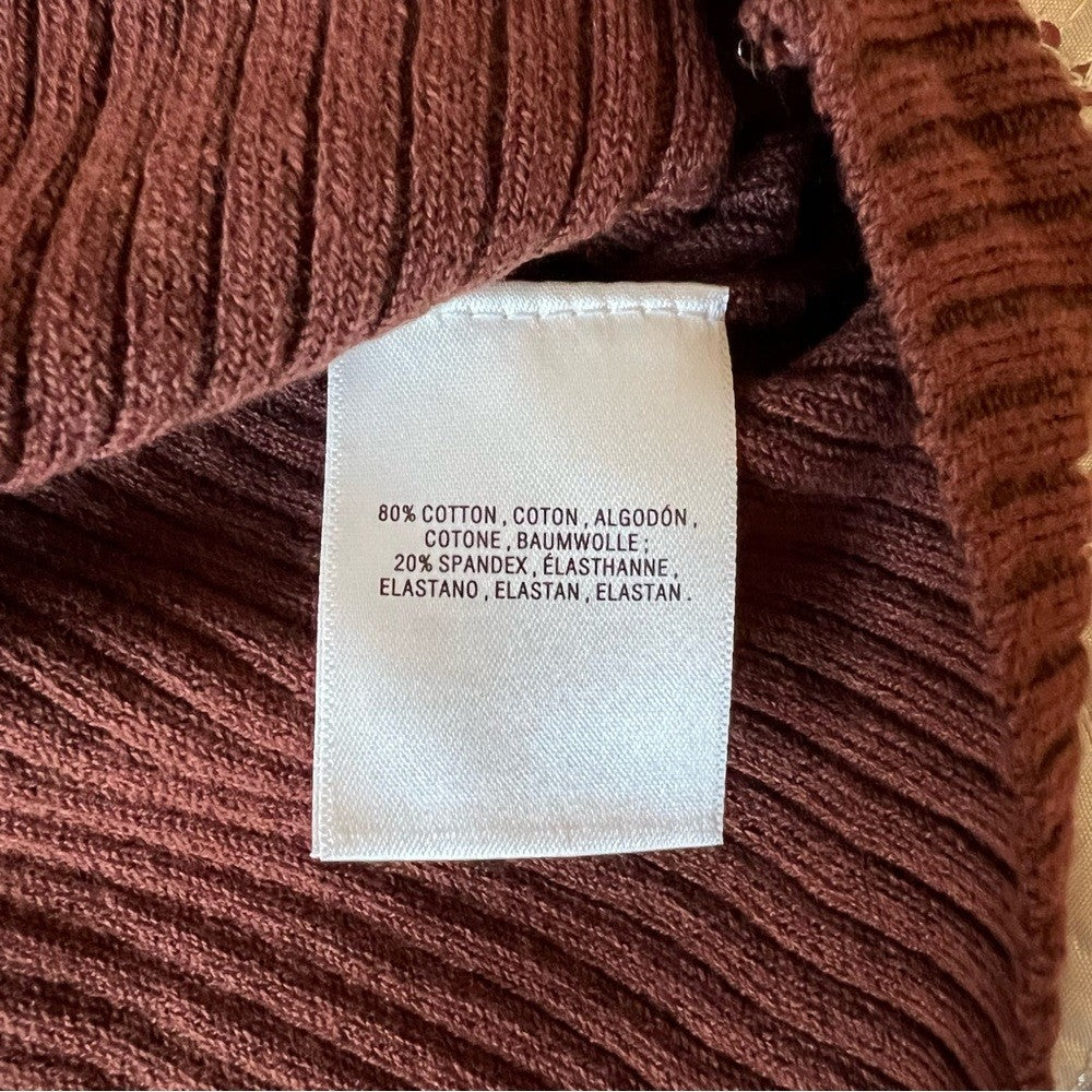 Anthropologie Ribbed Cut-Out Sweater Top NEW Plus Size 3X