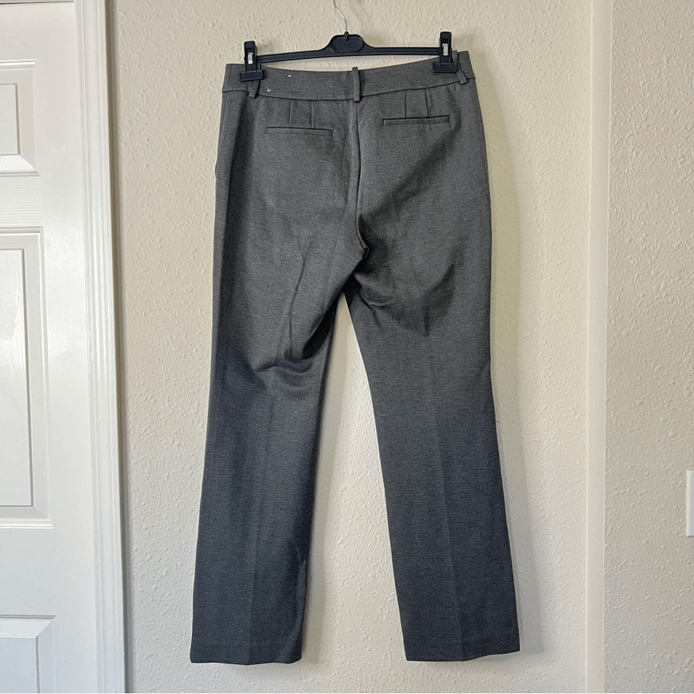 Talbots Soho Trouser Straight Leg Ponte Dress Pants in Gray Size 10