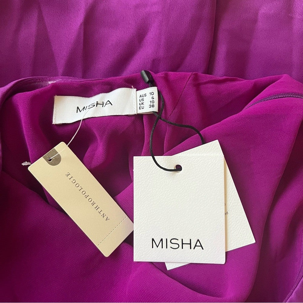 Anthropologie MISHA Halter Mini Dress NEW Size 6