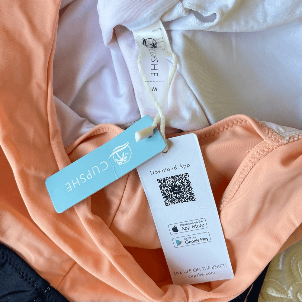 NEW CUPSHE Off Shoulder Lace Front One-Piece Swimsuit Size Medium