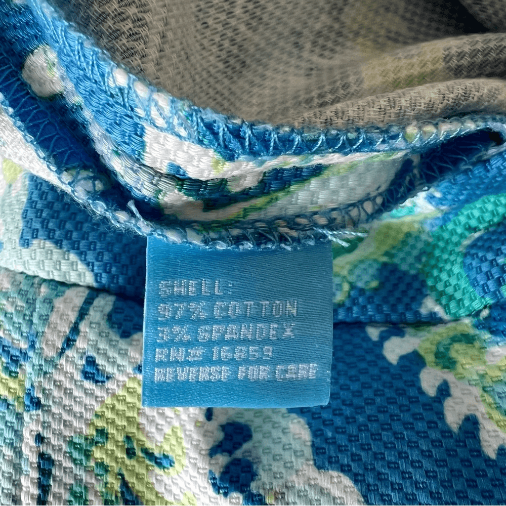 J. McLaughlin Portman Slim Fit Watercolor Paisley Pique Cotton Crop Pant Size 2