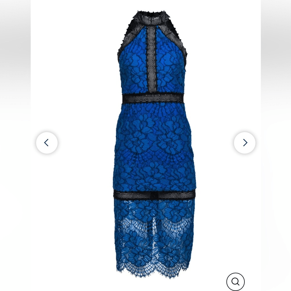 ALEXIS Marlowe Halter Lace Midi Dress Size XS