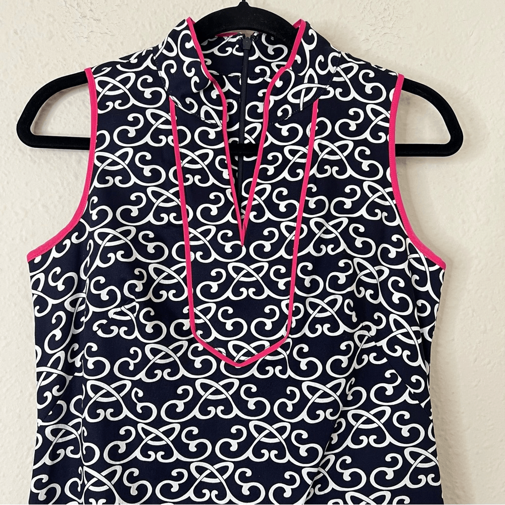 Vince Camuto Sleeveless Printed Mini Sheath Dress Size 2