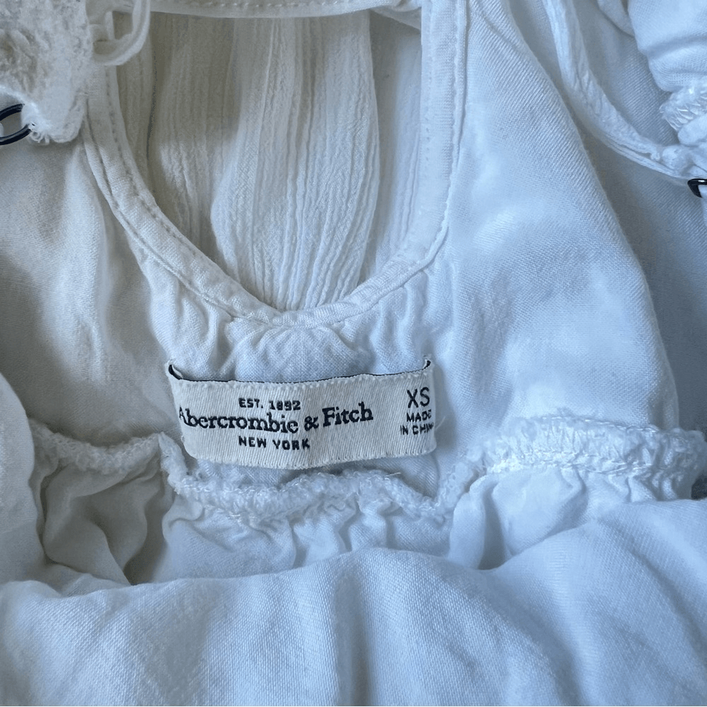 Abercrombie & Fitch Halter Lace-up Back Tiered Fit and Flare Mini Dress Size XS