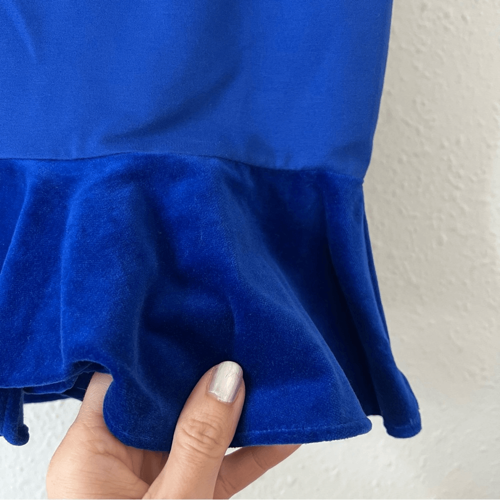 J. Crew Royal Blue Peplum Tank Top NEW Size Small