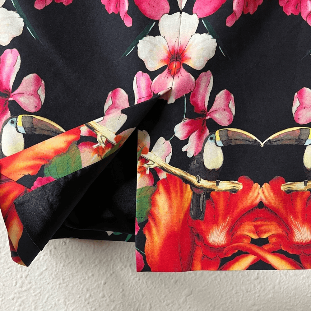 Ted Baker Tropical Toucan Pencil Skirt Size 1