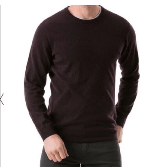 Rodd & Gunn Men's  Wool & Cashmere Crewneck Sweater in Chocolate Brown Size 2XL