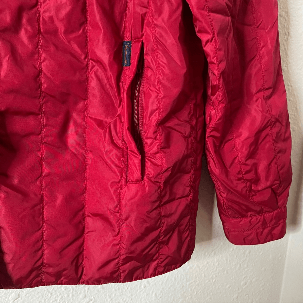 Faconnable Lightweight Quilted Jacket in Red Size Medium