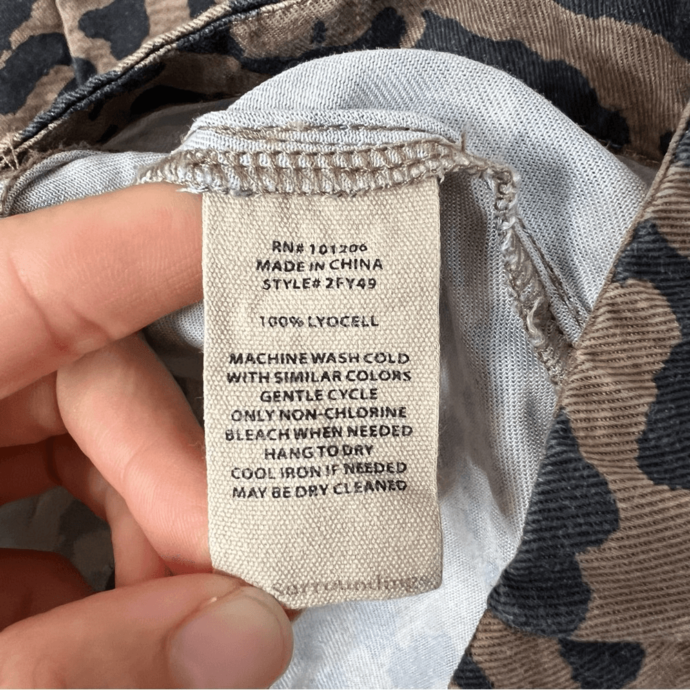 Soft Surroundings Leopard Print Raelynn Lyocell Pullover Blouse Size Medium