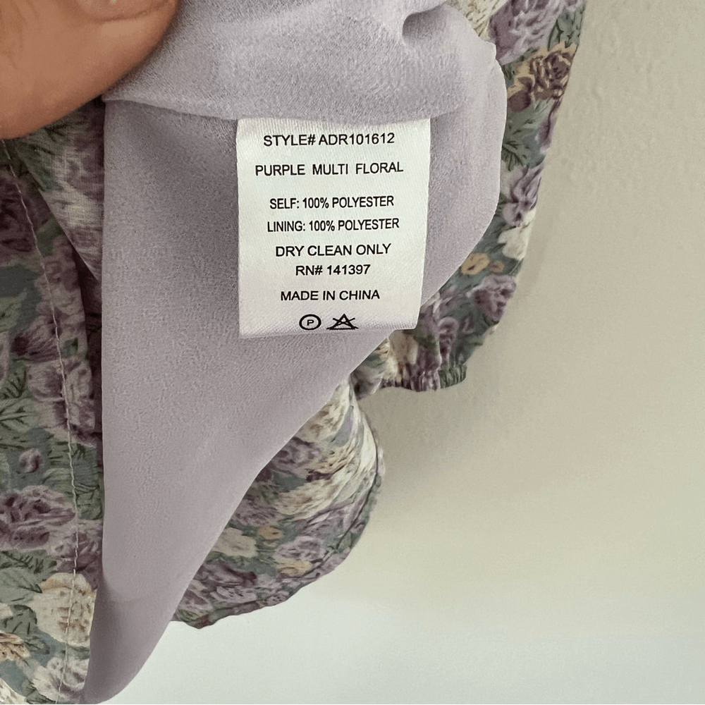 ASTR The Label Floral Mini Dress Long Sleeve Fit and Flare Size XS