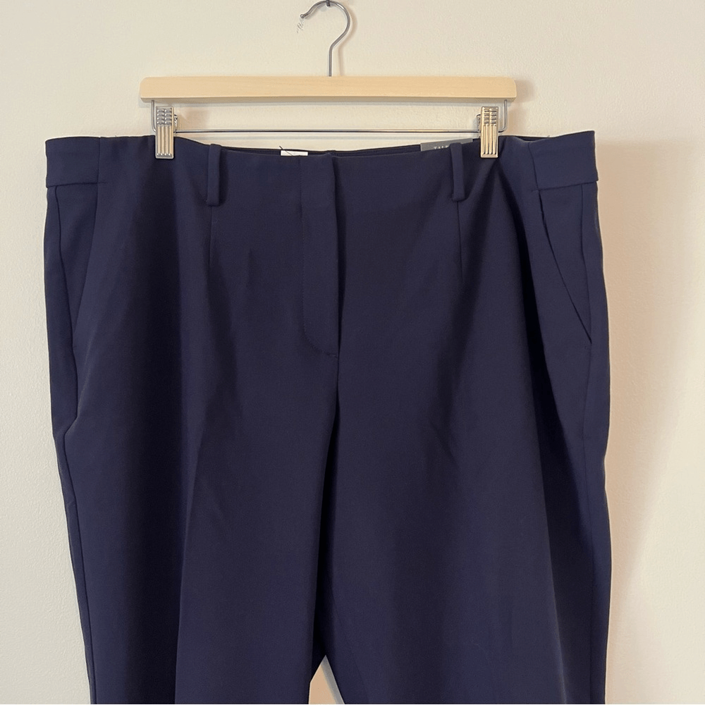 Talbots Southampton Navy Blue Straight Leg Pants NEW Plus Petite 20WP