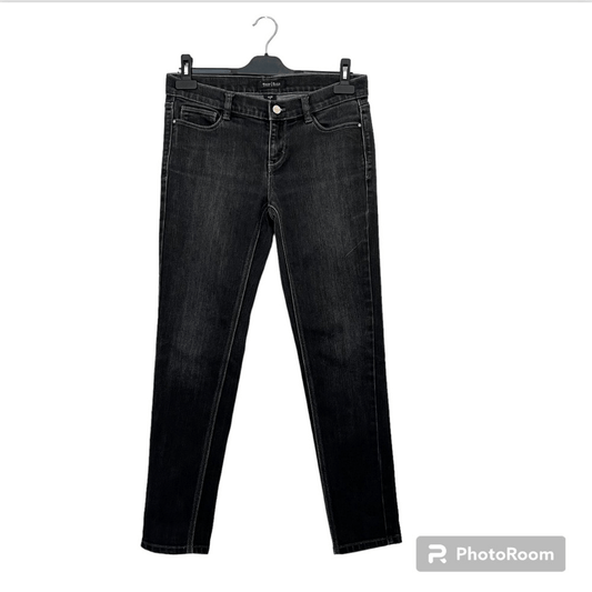 White House Black Market Noir Slim Ankle Jeans in Black Size 4