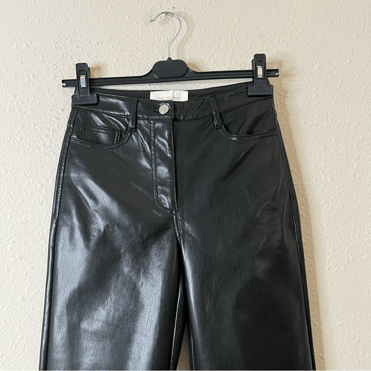 Aritzia Wilfred The Melina Vegan Leather Pants in Black Size 0