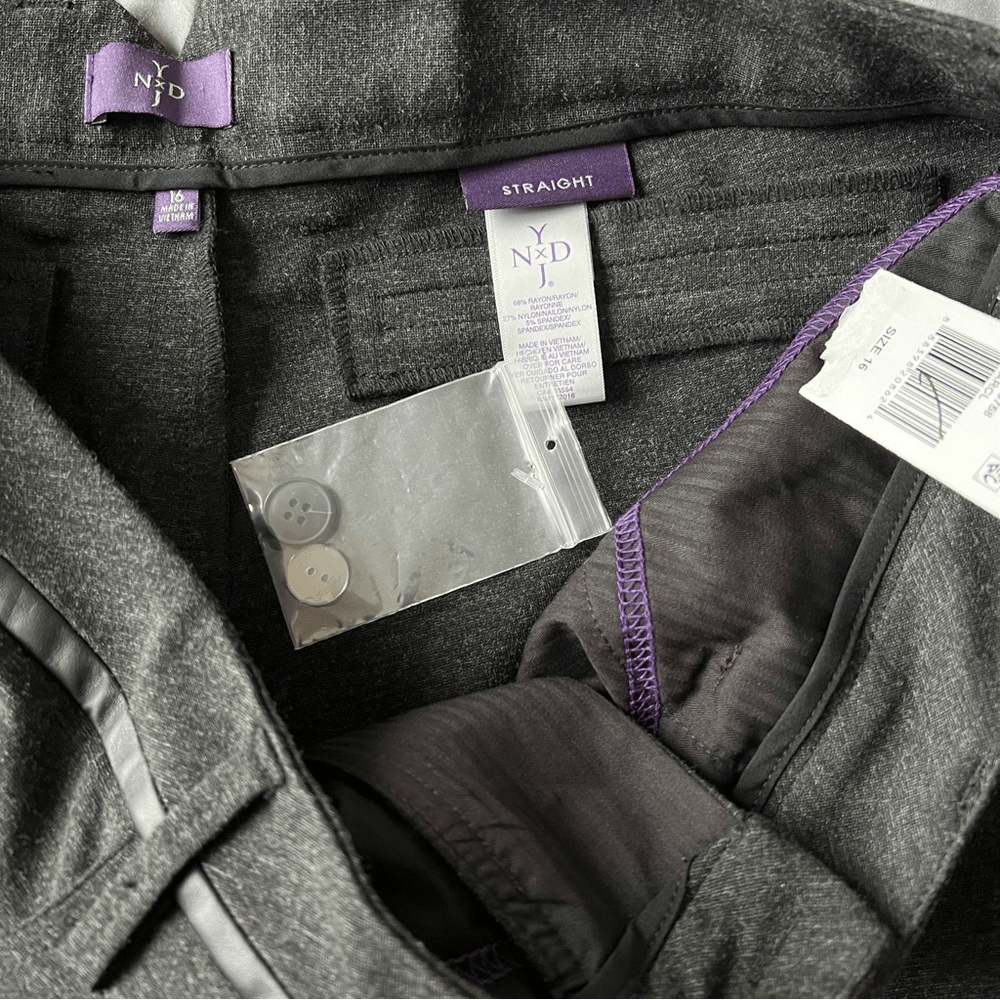NYDJ Straight Leg Ponte Pants NEW Size 16