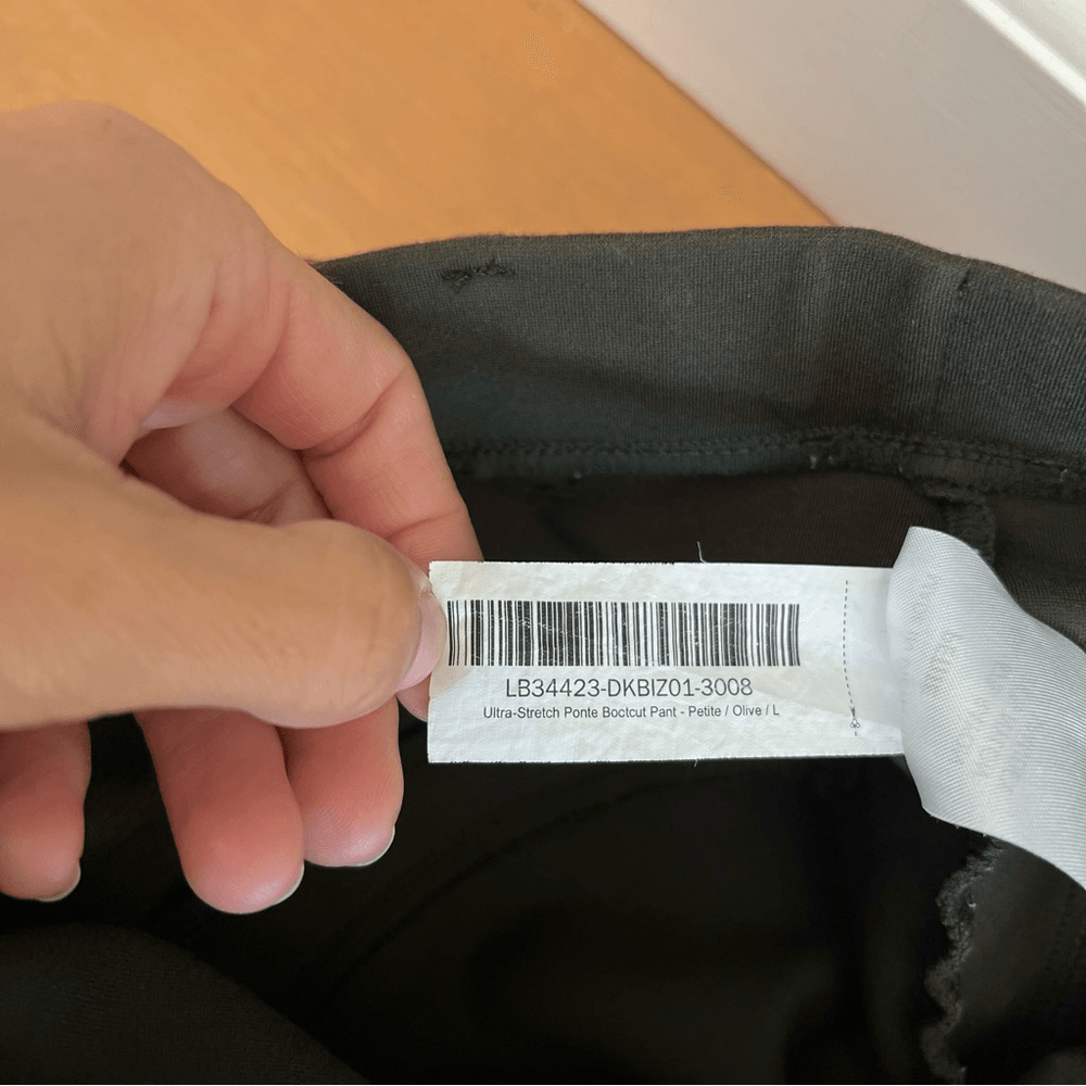 Quince Olive Green Ultra Stretch Ponte Bootcut Pull On Pants Size Large Petite