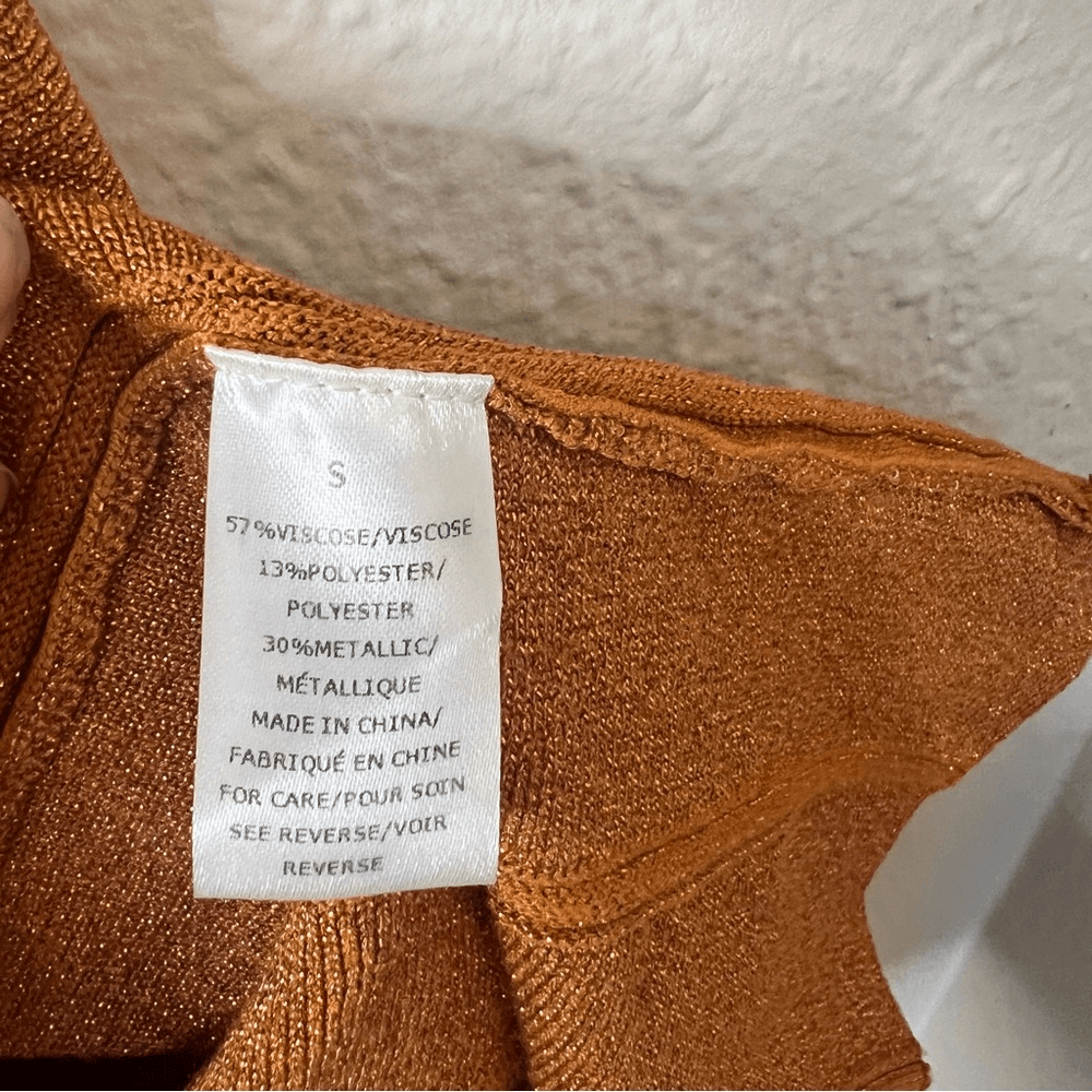 RONNY KOBO Laine Pleated Shimmer Knit Midi Maxi Skirt Size Small