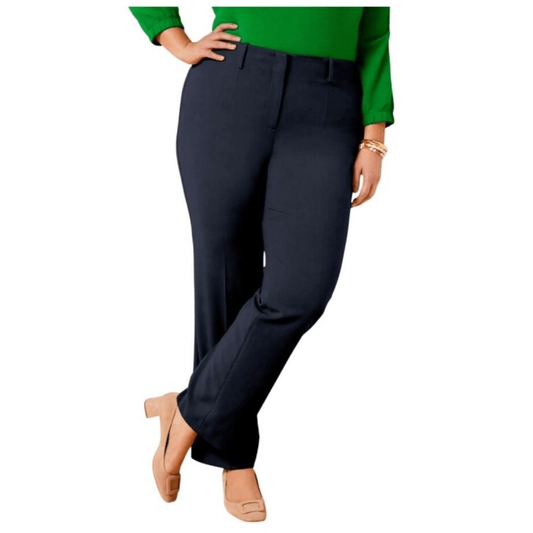 Talbots Southampton Navy Blue Straight Leg Pants NEW Plus Petite 20WP