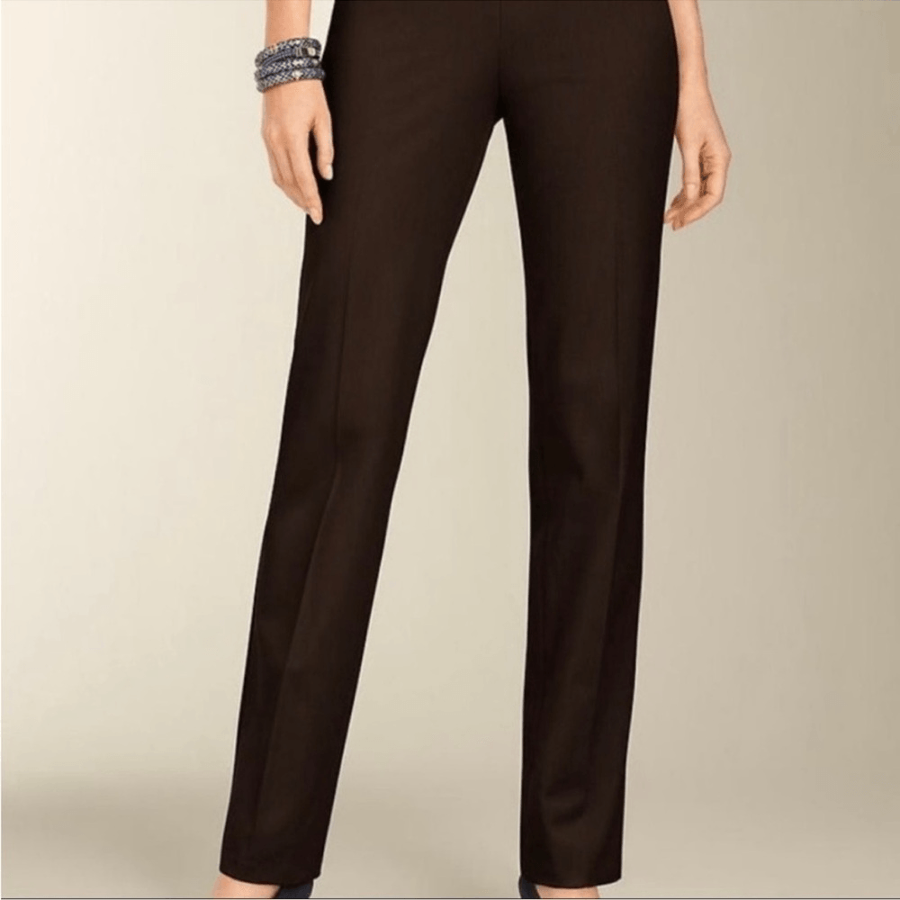 Talbots Heritage Trouser Dress Pants Size 8 Dark Brown