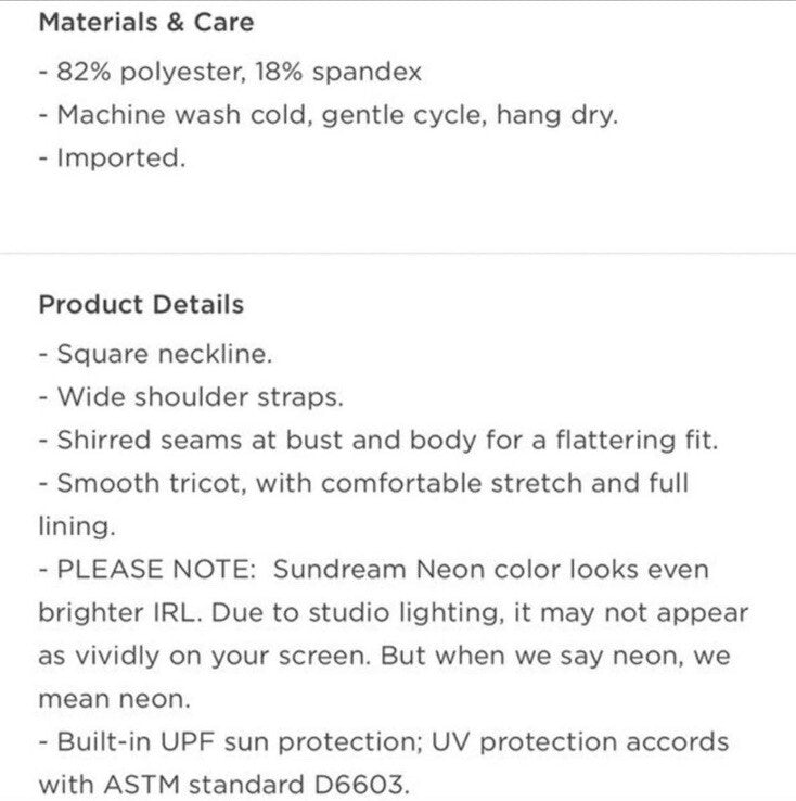 Old Navy Square Neck One Piece Tropical Floral Print Swimsuit NEW Size Medium