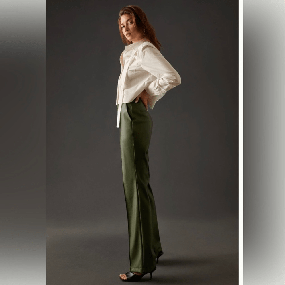 Anthropologie Avec Les Filles Faux Leather Pants NEW Size 8