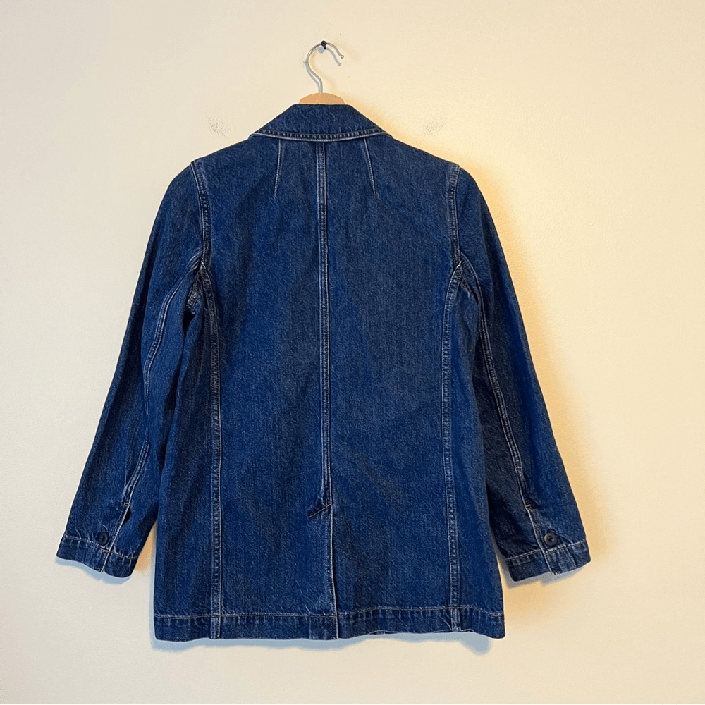Madewell Denim Blazer Size XXS Oversized Relaxed Fit