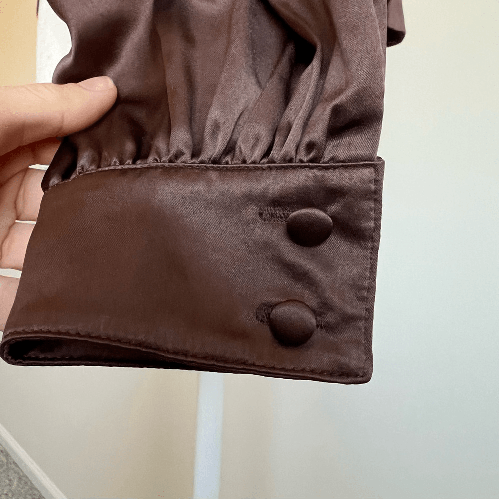 REVOLVE Majorelle Waldorf Top Chocolate Brown Size Small