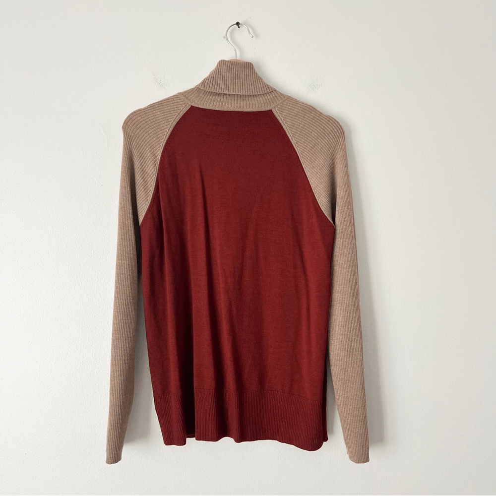 Pendleton Woolenmills Raglan Merino Wool Turtleneck Sweater Size Large