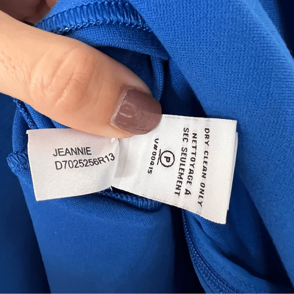 Diane Von Furstenberg Jeannie Electric Blue Fit and Flare Mini Skater Dress 6