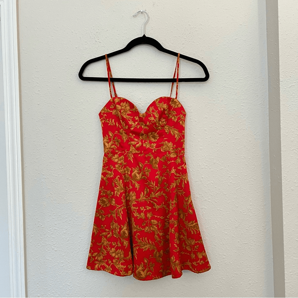 Urban Outfitters Orion Bustier Floral Mini Dress Size XS
