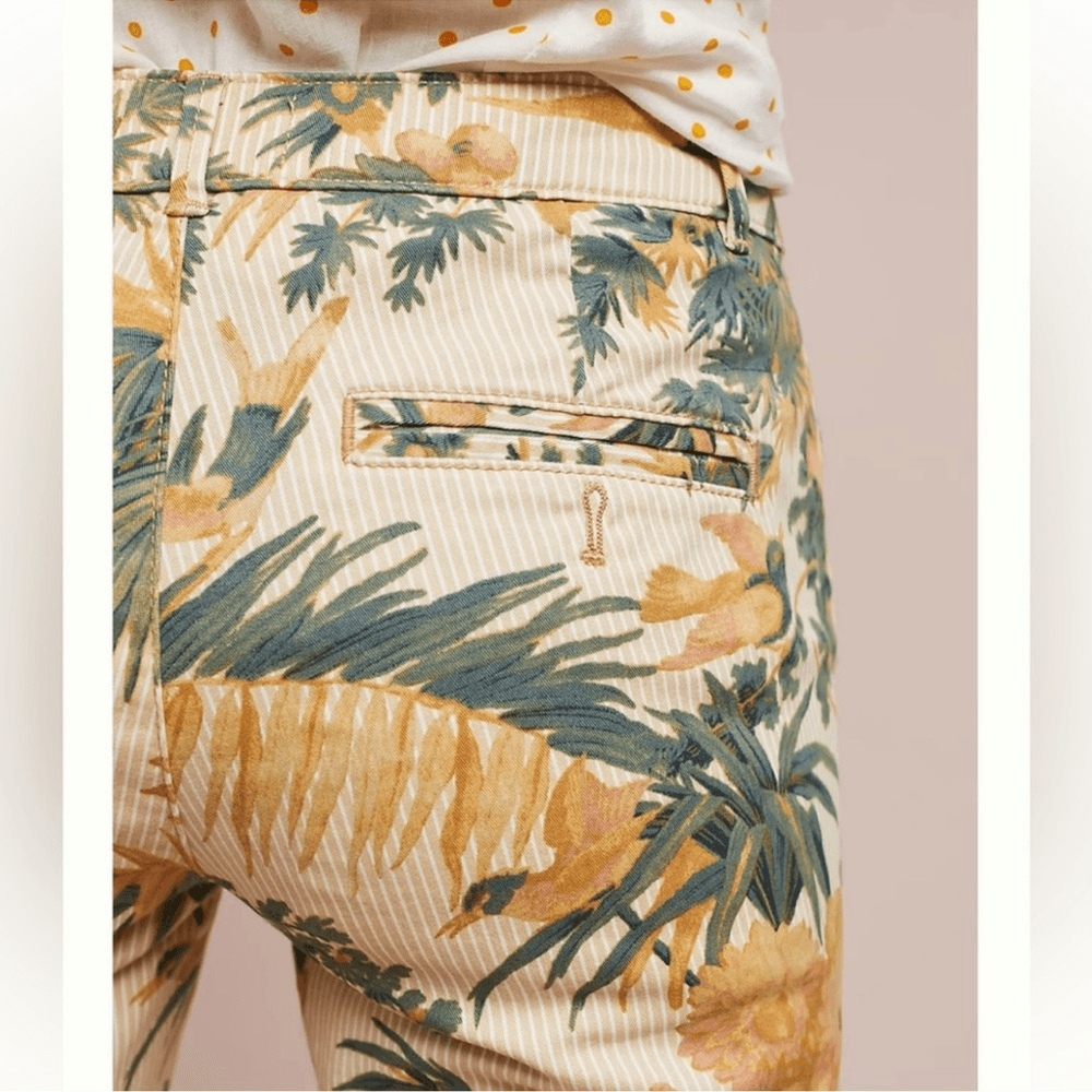 Anthropologie Relaxed Tropical Chino Pants Size 27