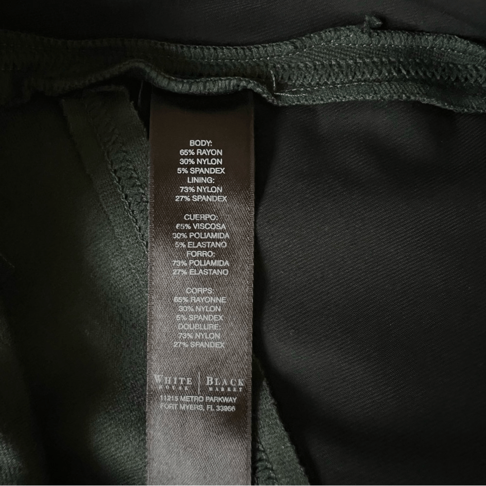 White House Black Market Instantly Slimming Ponte Knit Legging in Green Size XS