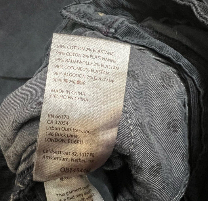 Anthropologie Pilcro The Annie Wide-Leg Corduroy Jeans NEW Size 31 Navy