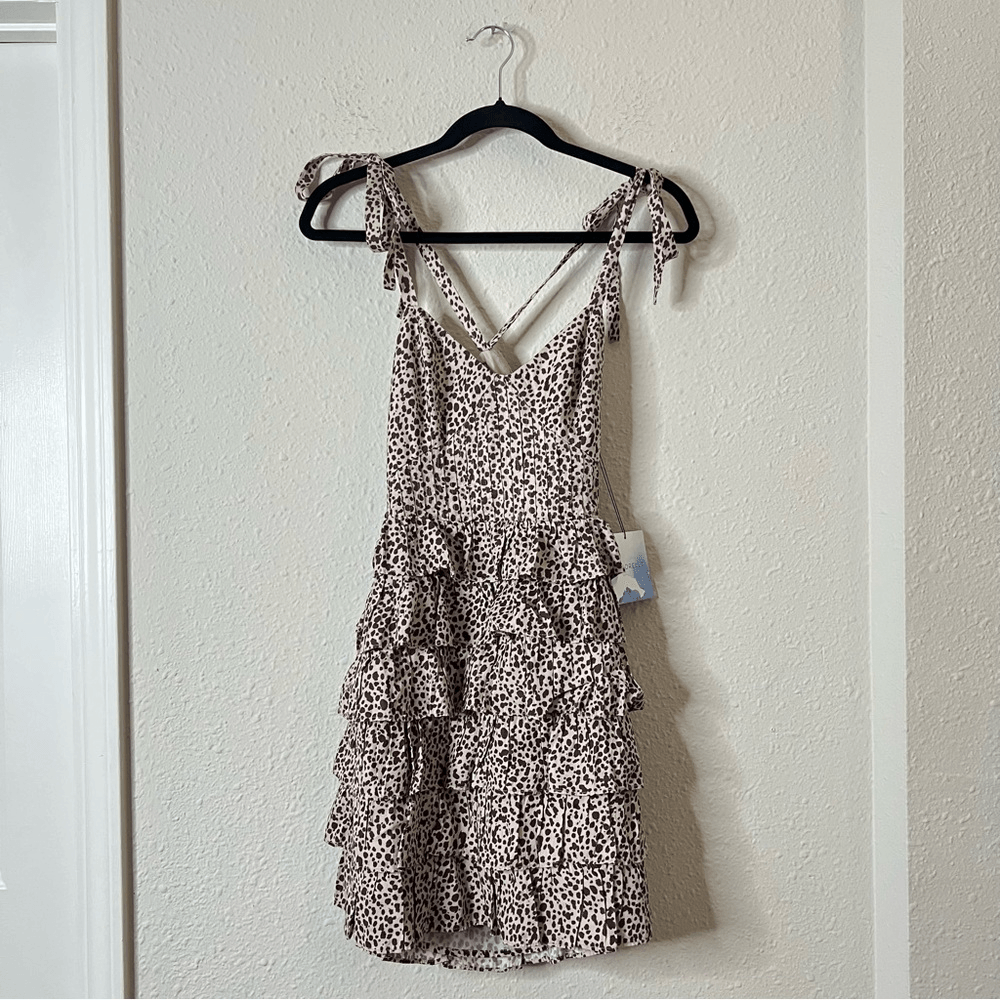 REVOLVE Majorelle Beth Mini Dress in Zaharo Leo Animal Print NEW Size Small