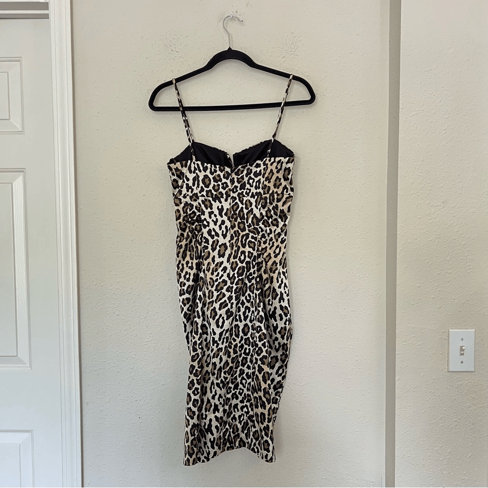 Xspace by Joanna Chen Leopard Animal Print  Dress Size 8