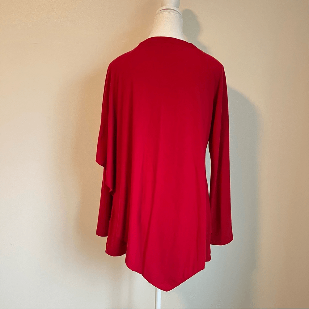 Soft Surroundings Madeline Tunic Top in Moroccan Red Size Small