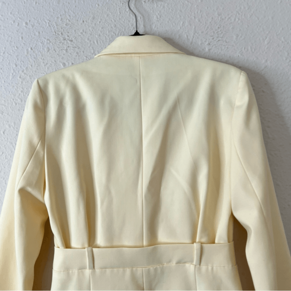 ZARA Butter Yellow Blazer Mini Dress  Blogger Favorite Size Small