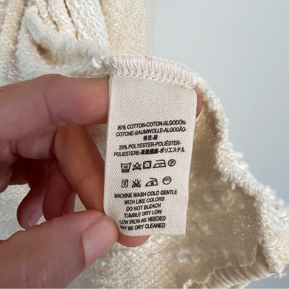 Free People In the Loop Open Front Cardigan in Cream Size Small