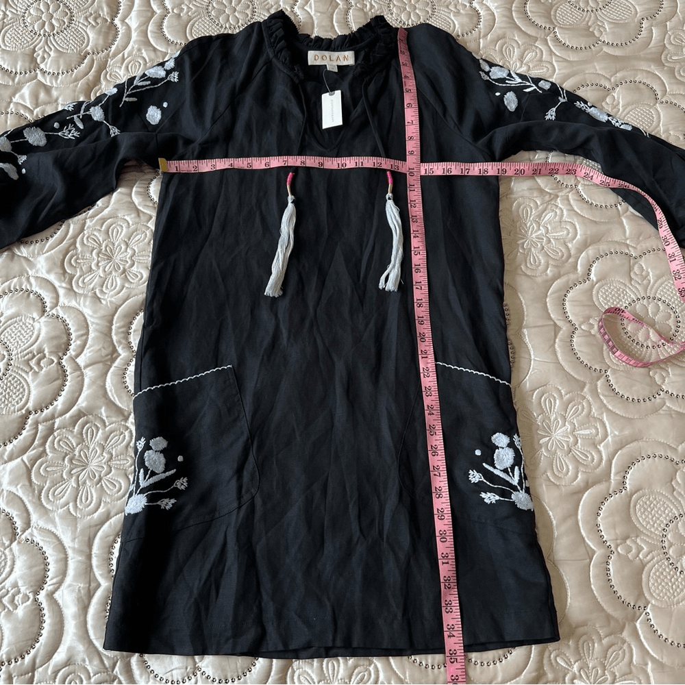 Anthropologie Ivanhoe Black Mini Tunic Dress by Dolan NEW Size XS