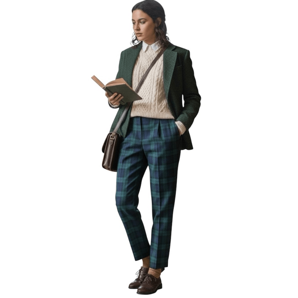 Pendleton Woolenmills Virgin Wool Plaid Trousers Dress Pants Size 8