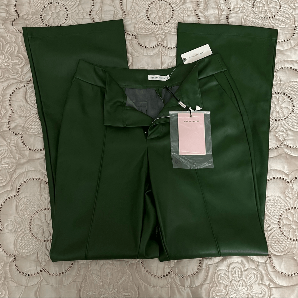 Anthropologie Avec Les Filles Faux Leather Pants NEW Size 8