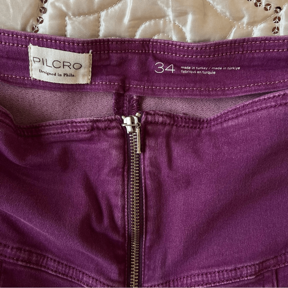 Anthropologie Pilcro High Rise Crop Flare Pants NEW Size 34