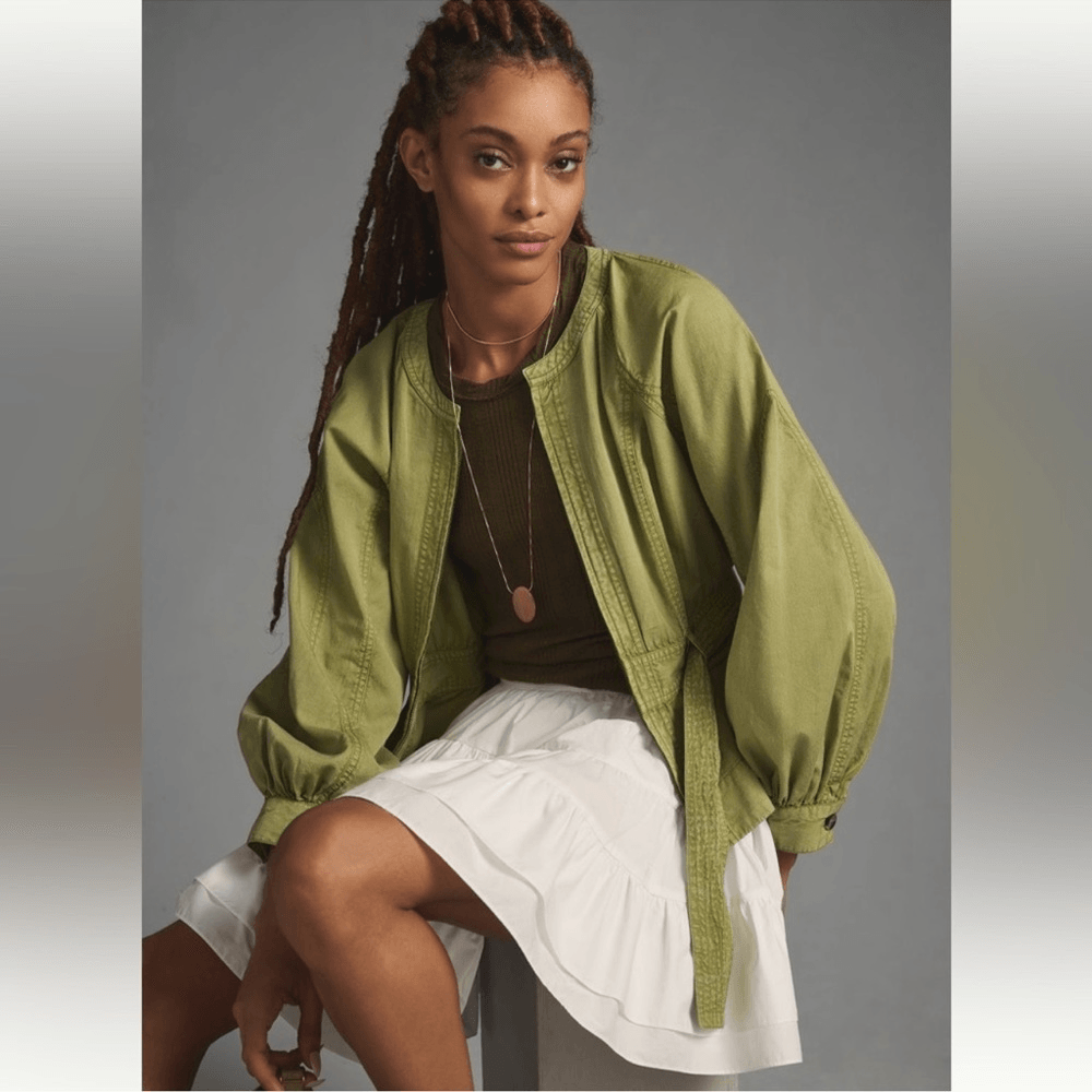 Anthropologie Belted Utility Jacket NEW Size Large