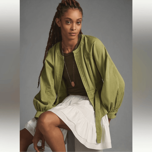 Anthropologie Belted Utility Jacket NEW Size Large