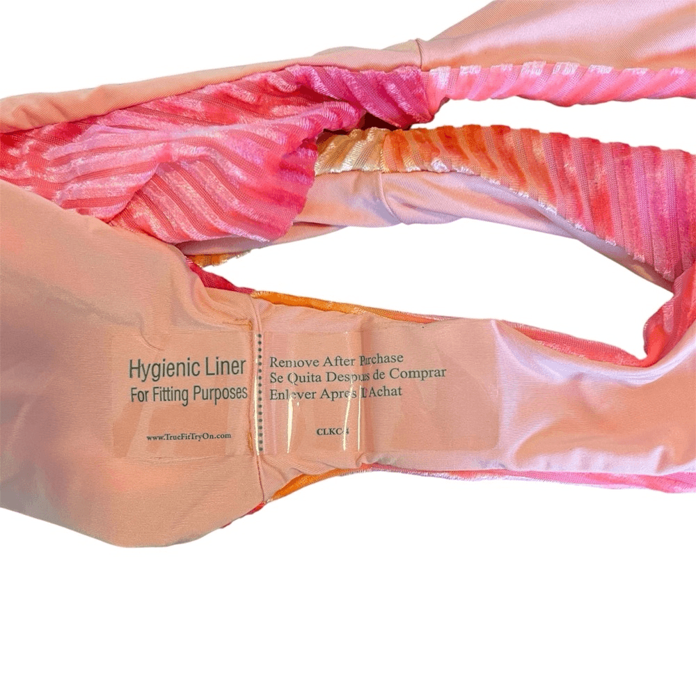 Dippin Daisys Tie Dye Bikini Set XL Seashore Bottom Vision Top NEW Pink Orange