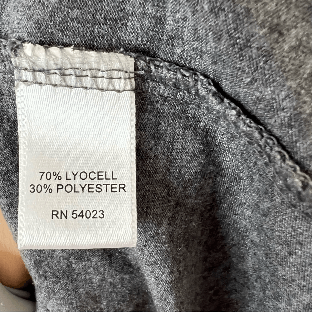 Banana Republic V-neck Short Sleeve Gray Top Size XL