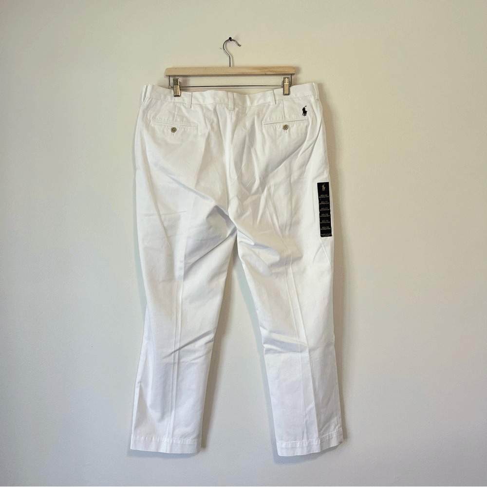POLO RALPH LAUREN Men's Suffield White Chino Pants NEW 40x30
